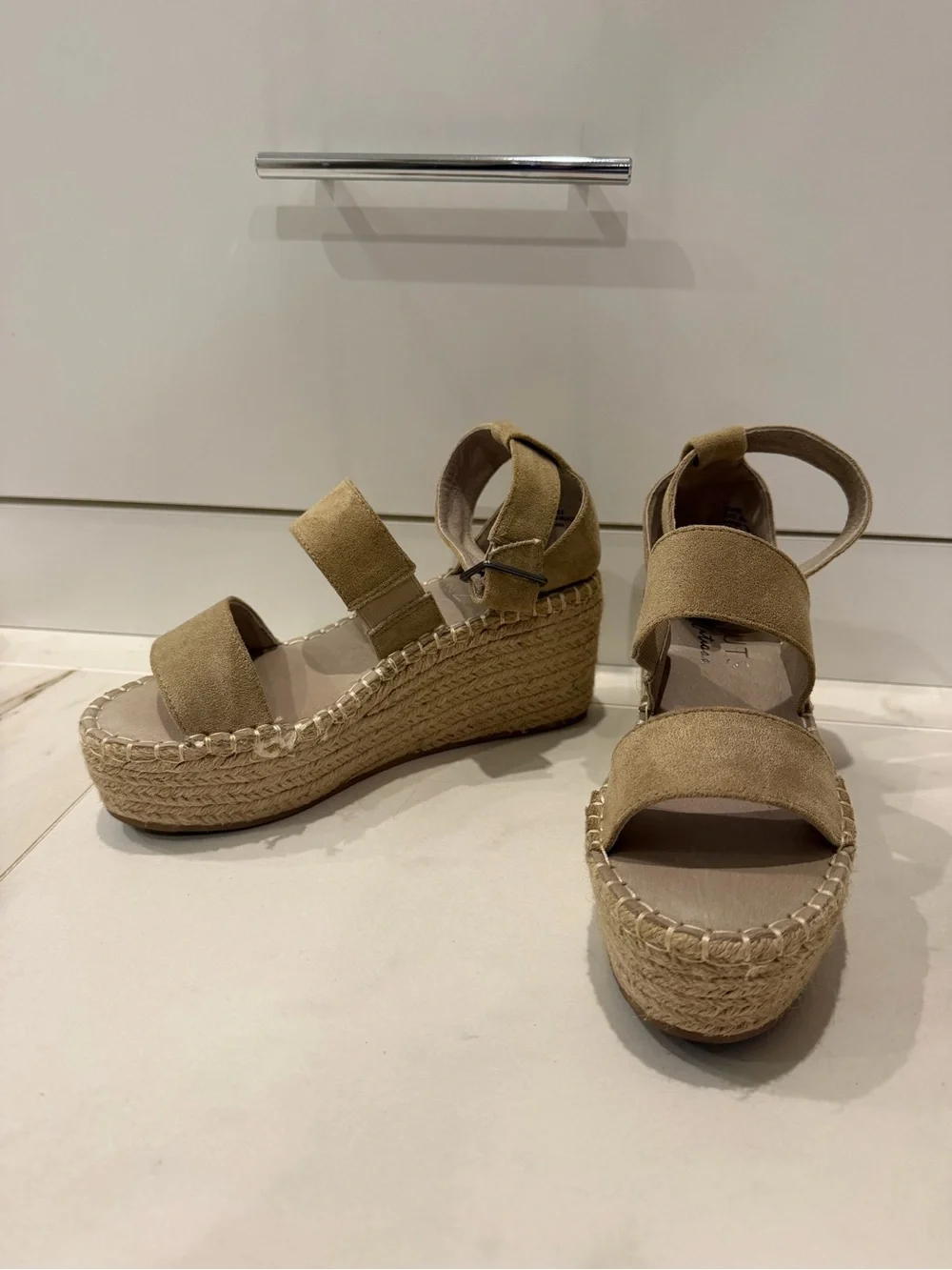 Coconuts by Matisse Tan Espadrille Wedge Sandals